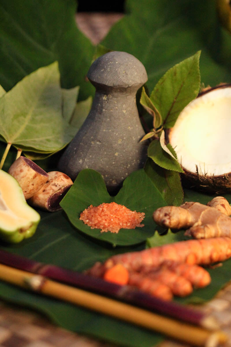 Hawaiian ingredients, medicinal properties, turmeric, coconut, kukui, sweet potato, ube, kalo, mamaki, sugar cane,alaea salt, Hawaiian alchemy, Hawaiian medicine, plant medicine, healing